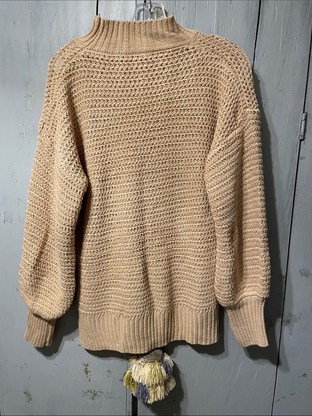 Cozy Neutral Knit Sweater - Camel